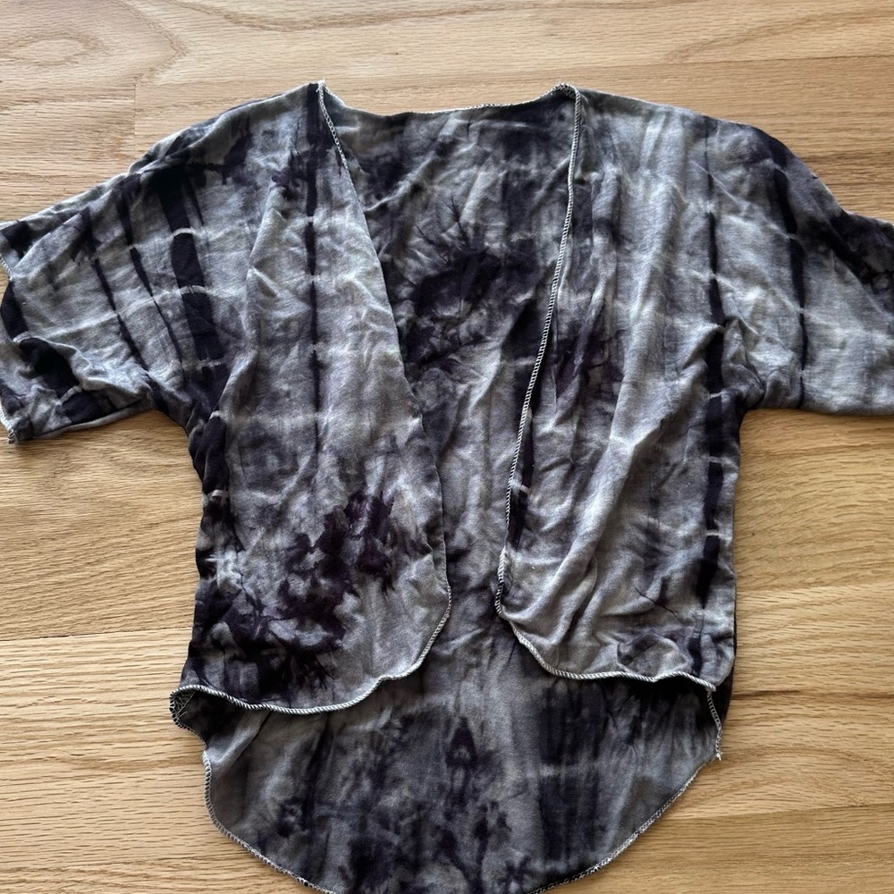 Handmade- Tie-Dye Open Front Toddler Top